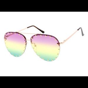Studded Aviator Sunglasses NWT